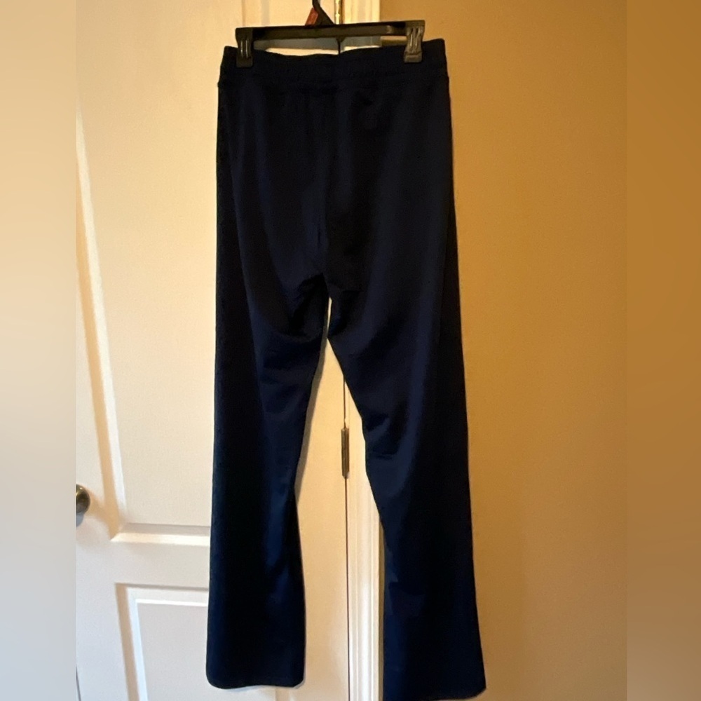 YOGiPACE Fleece Lined Navy Blue Women's Pants Straight Leg Pants Zip Pockets SzM - Picture 4 of 8